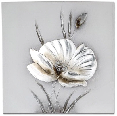 Wandbild Blume 2 60 x 60 cm