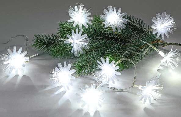 Lichterkette mit 10 LED Blten