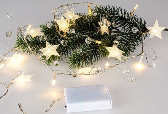 Lichterkette 20 LED Sterne